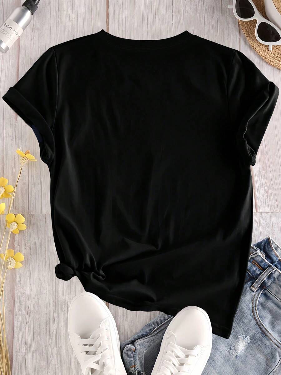 Women's Country Music Graphic Tees Casual Summer Rock Letters Lips Microphone Short Sleeve ComfortableT Shirts Tops