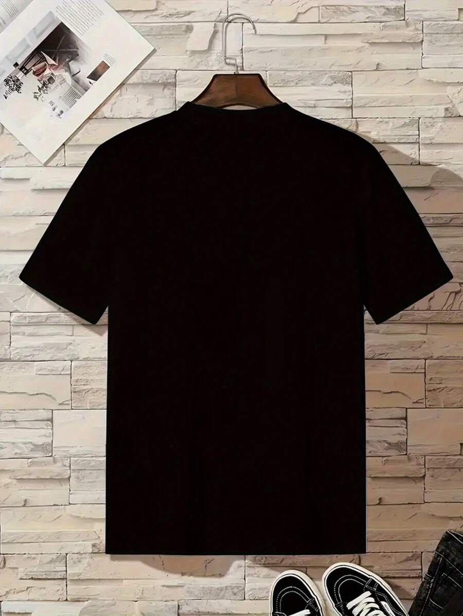 Women's Casual Loose Fit Round Neck Short Sleeve T-Shirt - Breathable Knit Top With Vintage Letter & Animal Print, Street Style & Elegant Design For Work, Parties