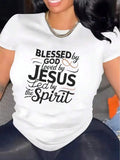 Womens TShirt Comfortable Crew Neck Casual Cotton Blend ShortSleeves Soft Breathable Top Womenswear Tshirt Summer Spring Streetwear Fabric
