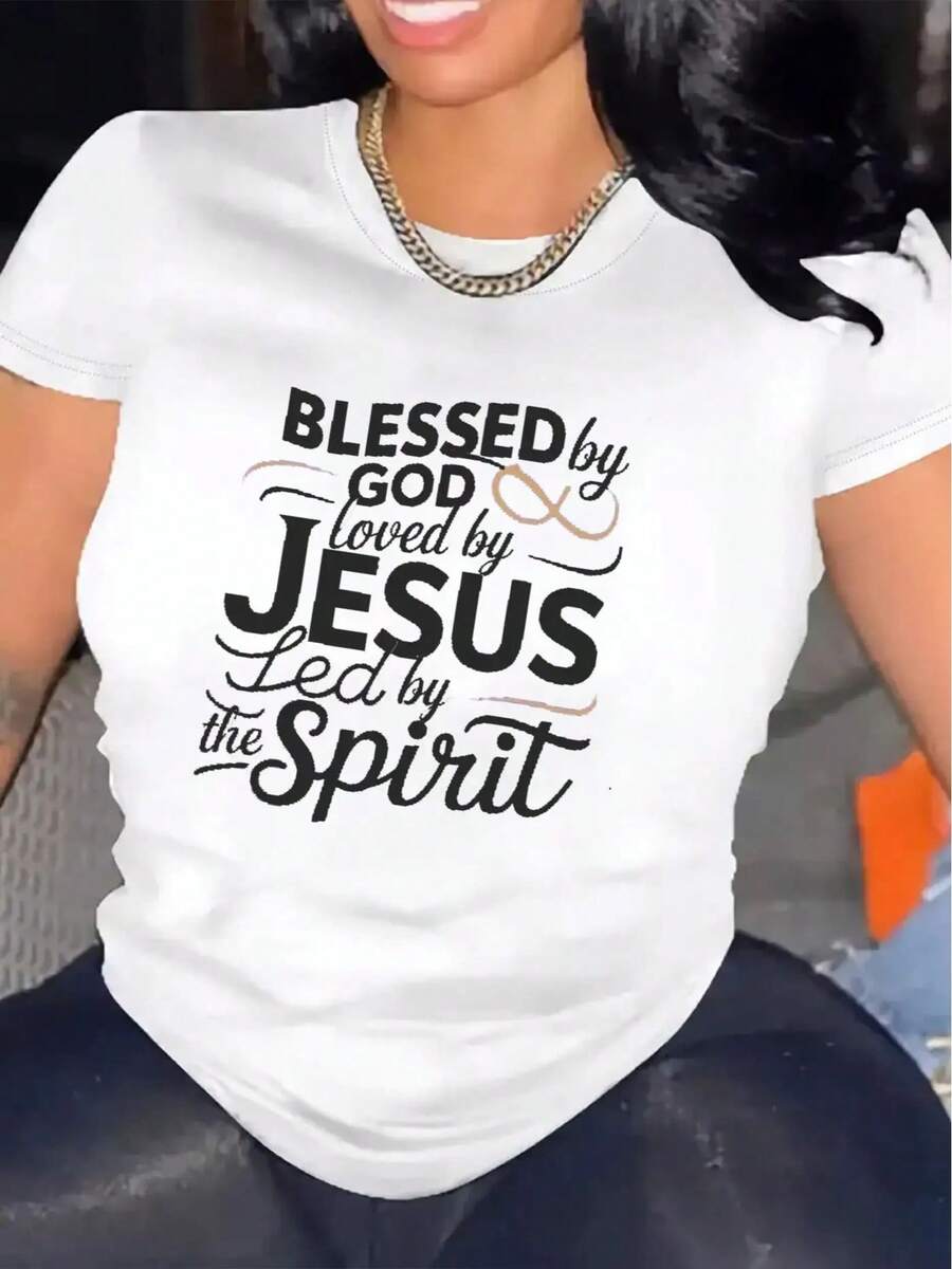 Womens TShirt Comfortable Crew Neck Casual Cotton Blend ShortSleeves Soft Breathable Top Womenswear Tshirt Summer Spring Streetwear Fabric
