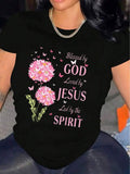 Womens TShirt Comfortable Crew Neck Casual Cotton Blend ShortSleeves Soft Breathable Top Womenswear Tshirt Summer Spring Streetwear Fabric