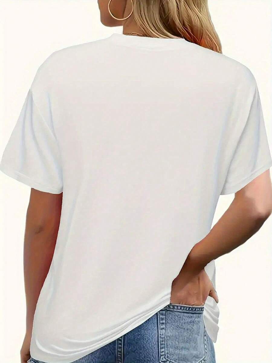 Women'S T-Shirt With Bow& Books Graphic- Casual, Soft, Breathable Crewneck Short-Sleeve Top, Ideal For Daily Wear& Fitness, Soft, Skin-Friendly, Comfortable, Unisex Clothing