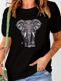 Highly Detailed Elephant Design Women'S Comfit T-Shirt, Soft, Skin-Friendly, Comfortable, Unisex Clothing, Perfect Gift, All-Season Wear