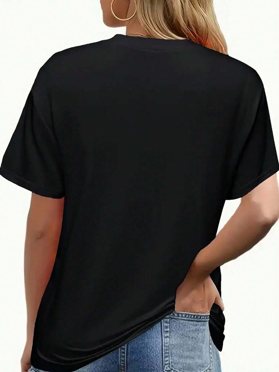 Women'S T-Shirt With Bow& Books Graphic- Casual, Soft, Breathable Crewneck Short-Sleeve Top, Ideal For Daily Wear& Fitness, Soft, Skin-Friendly, Comfortable, Unisex Clothing