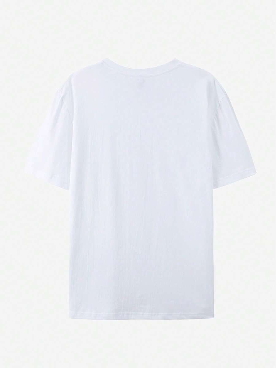 A Stylish Solid Color Loose T-Shirt With A Round Neck And Short Sleeves, Comfortable And Breathable