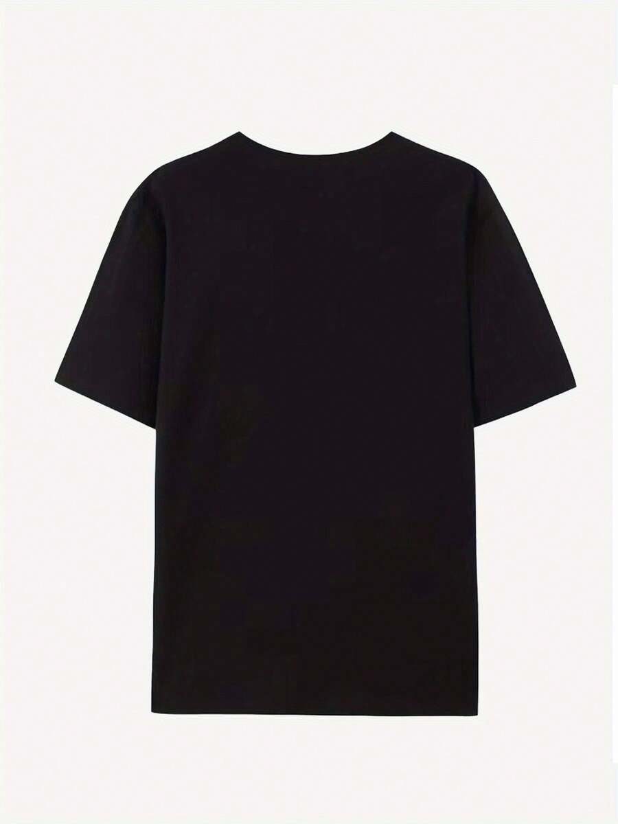 A Stylish Solid Color Loose T-Shirt With A Round Neck And Short Sleeves, Comfortable And Breathable