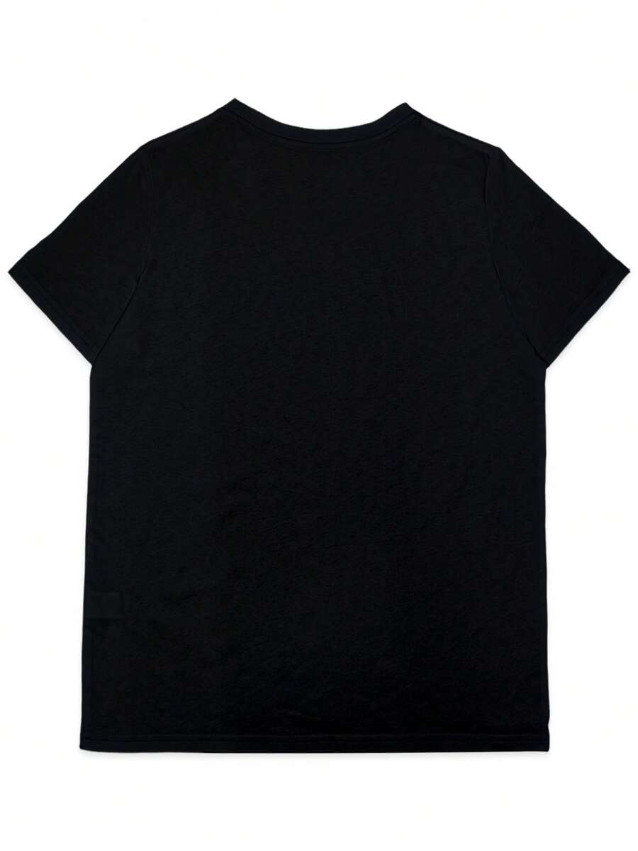 A Comfortable Women'S T-Shirt Made Of Pure Featuring A Minimalist Design Of A Bull And Bear