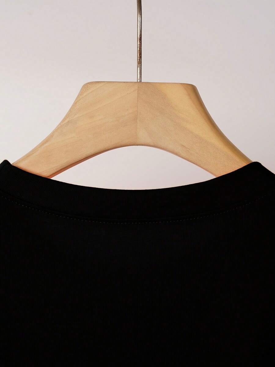 The Moment Your Heart Stopped Beating, Mine Changed Forever.Graphic T-Shirt, Short-Sleeve Casual Round-Neck Top, Spring And Summer Women'S Clothing