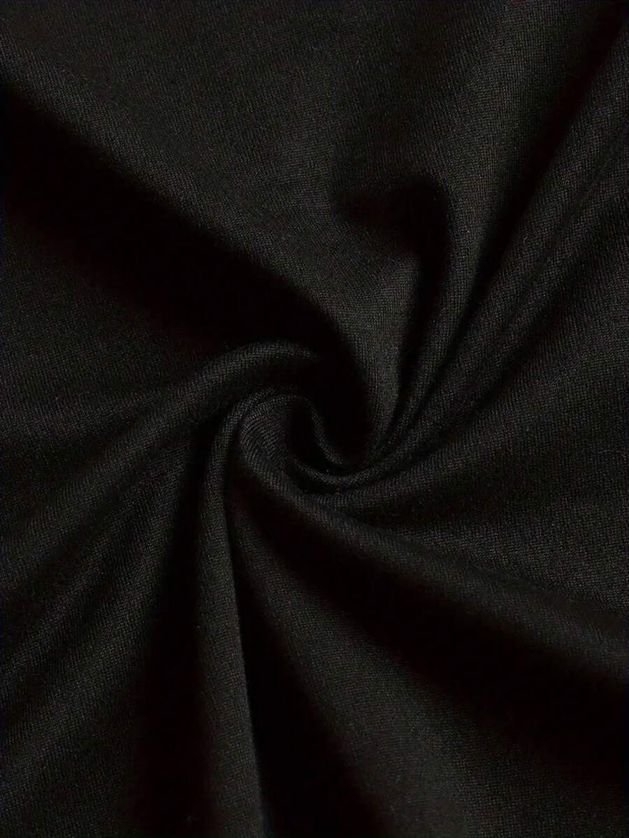 Women'S Black And White Short Sleeve T-Shirt With Easter Bunny, Egg, And Star Print| Playful Holiday Atmosphere, Crew Neck, Slight Stretch Fabric, Ideal Easter Gift