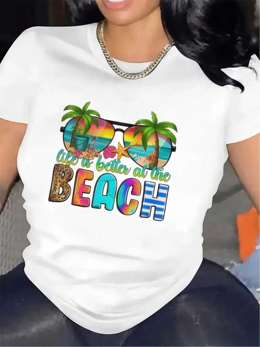 Lightweight Short-Sleeve T-Shirt Perfect For Beach Outings